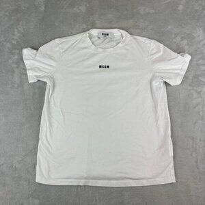 MSGM White T shirt Wo Mens Size Medium